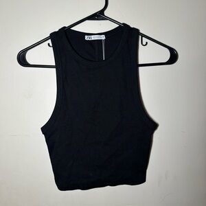 Zara Classic Black Crop Top